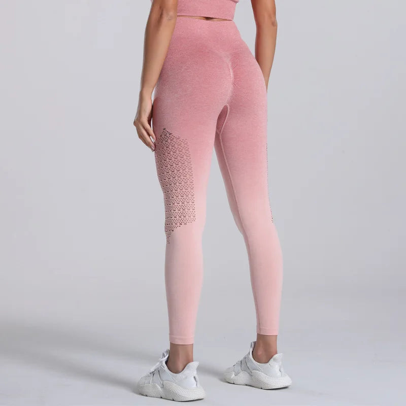 Women Gym Yoga Seamless Pants Sports Lifting Stretchy High Waist Athletic Exercise Fitness Leggings Activewear Pants