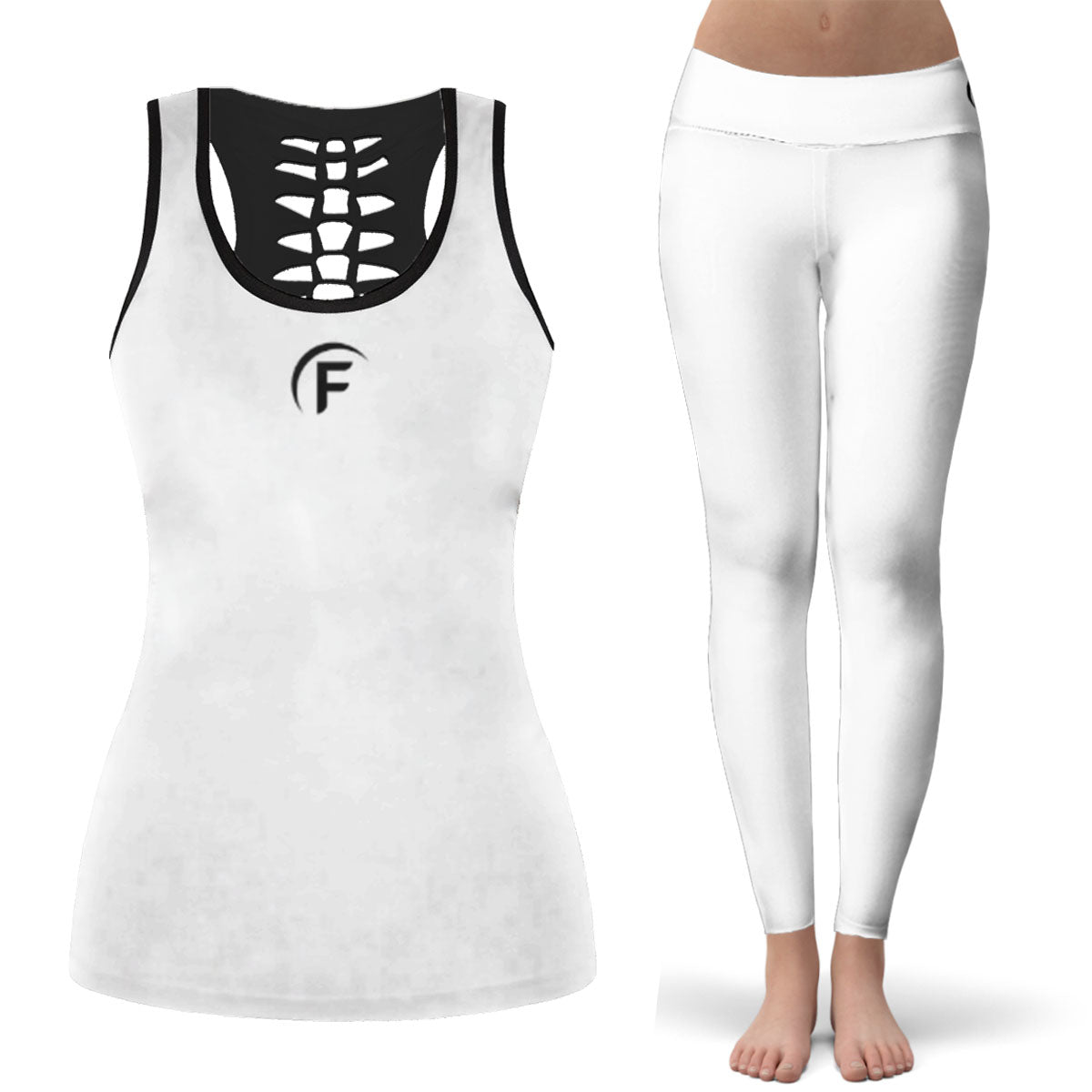 AOP Lady'S Hollow Tank Set