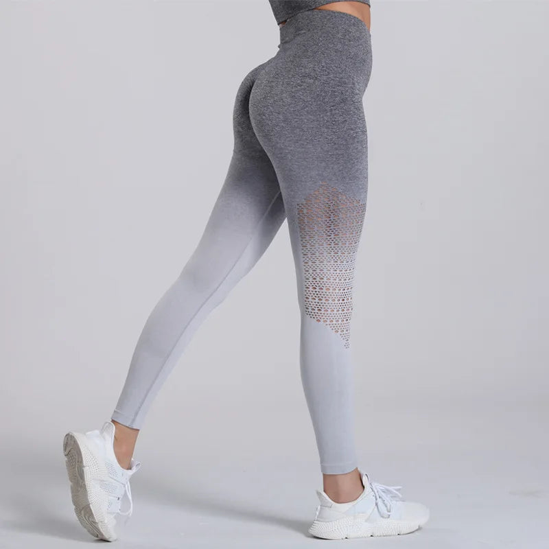 Women Gym Yoga Seamless Pants Sports Lifting Stretchy High Waist Athletic Exercise Fitness Leggings Activewear Pants