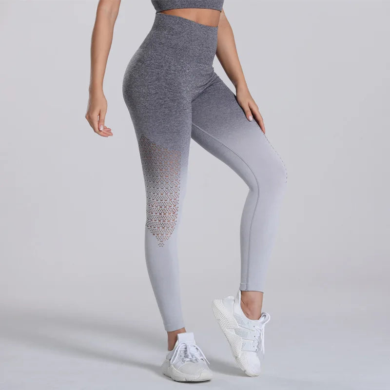 Women Gym Yoga Seamless Pants Sports Lifting Stretchy High Waist Athletic Exercise Fitness Leggings Activewear Pants