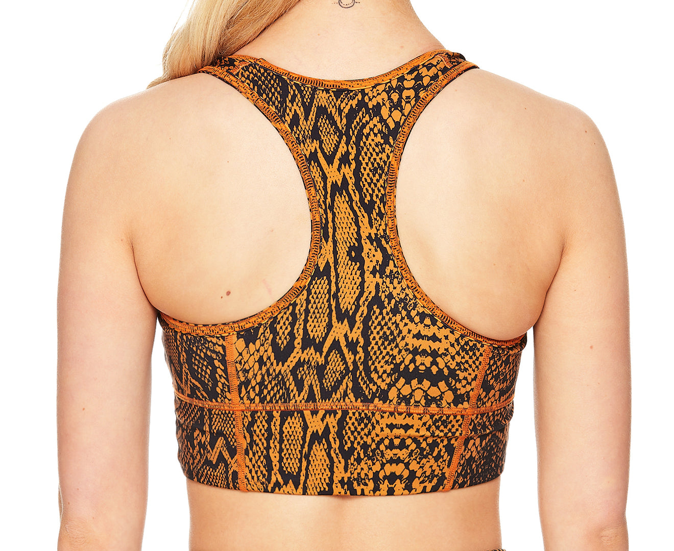 Women'S Grail Crop - Amber Snake Print